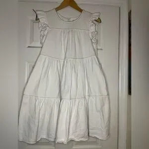 Altar'd State | Dresses | Altard State White Denim Babydoll Dress | Poshmark